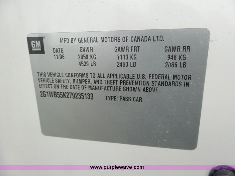 image for item L7207 2007 Chevrolet Impala LS