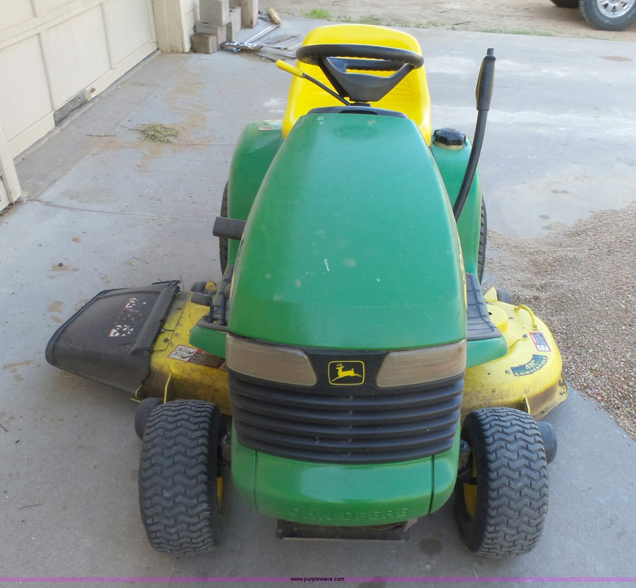 John Deere LT166 lawn mower in Cunningham, KS Item L7410 sold