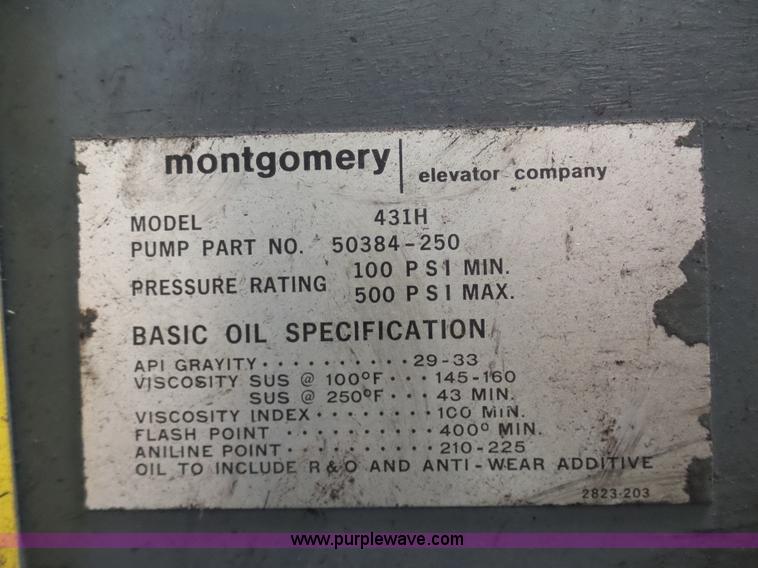 image for item BH9420 Montgomery elevator motor