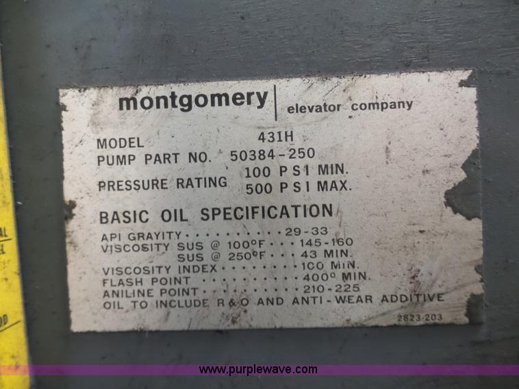 image for item BH9420 Montgomery elevator motor