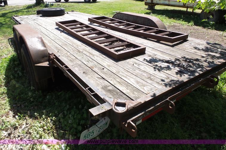 image for item BL9528 1999 shop built utility trailer