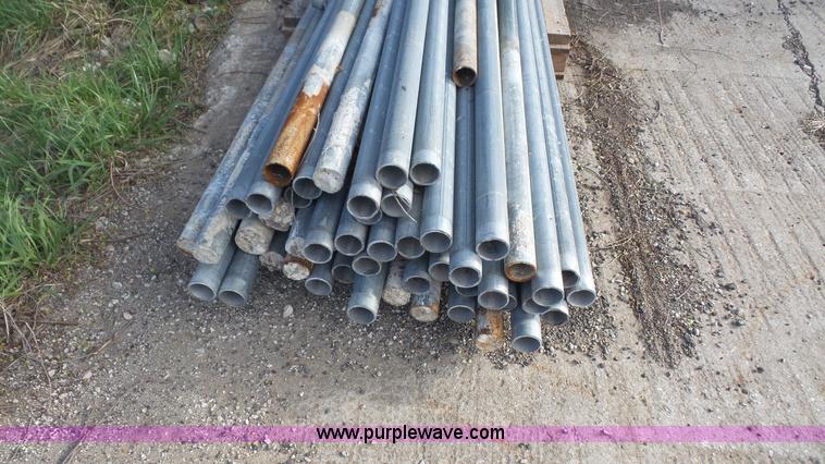 image for item BN9631 Approximately 50 galvanized chainlink fence posts