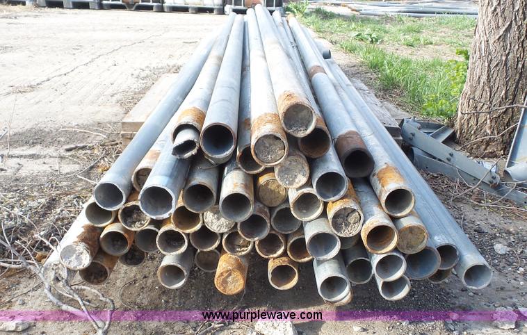 image for item BN9631 Approximately 50 galvanized chainlink fence posts