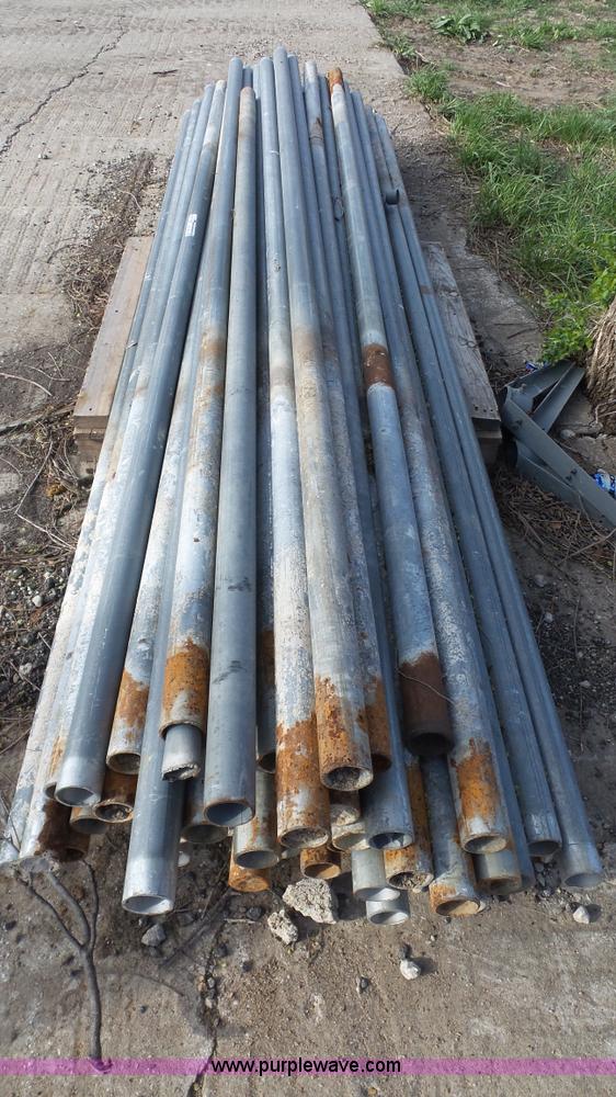 image for item BN9631 Approximately 50 galvanized chainlink fence posts