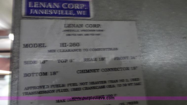 image for item BN9702 Lanair waste oil heater