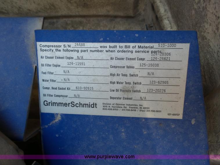 image for item J4996 Grimmer Schmidt air compressor