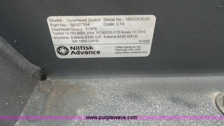 image for item K4500 2010 Advance Exterra 6330 floor sweeper