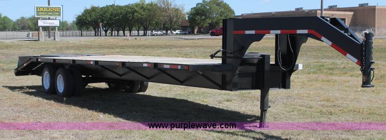 image for item K8984 2015 shop built equipment trailer