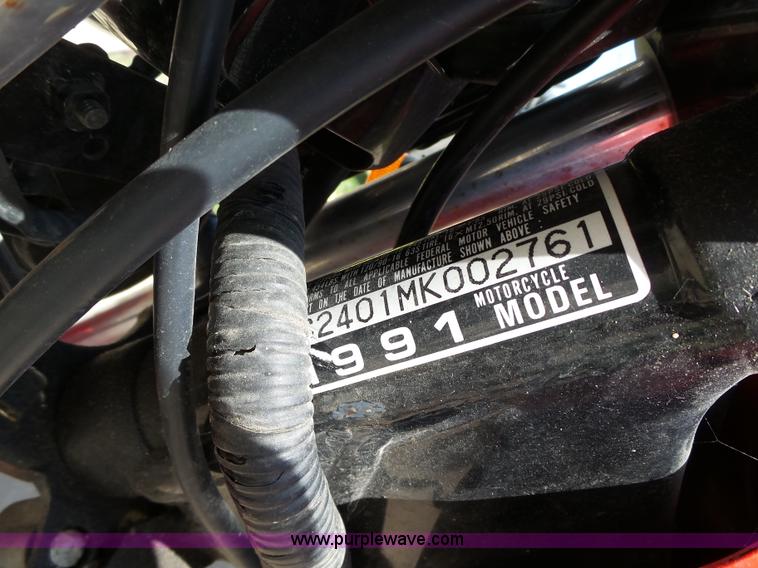 image for item L5688 1991 Honda Nighthawk motorcycle