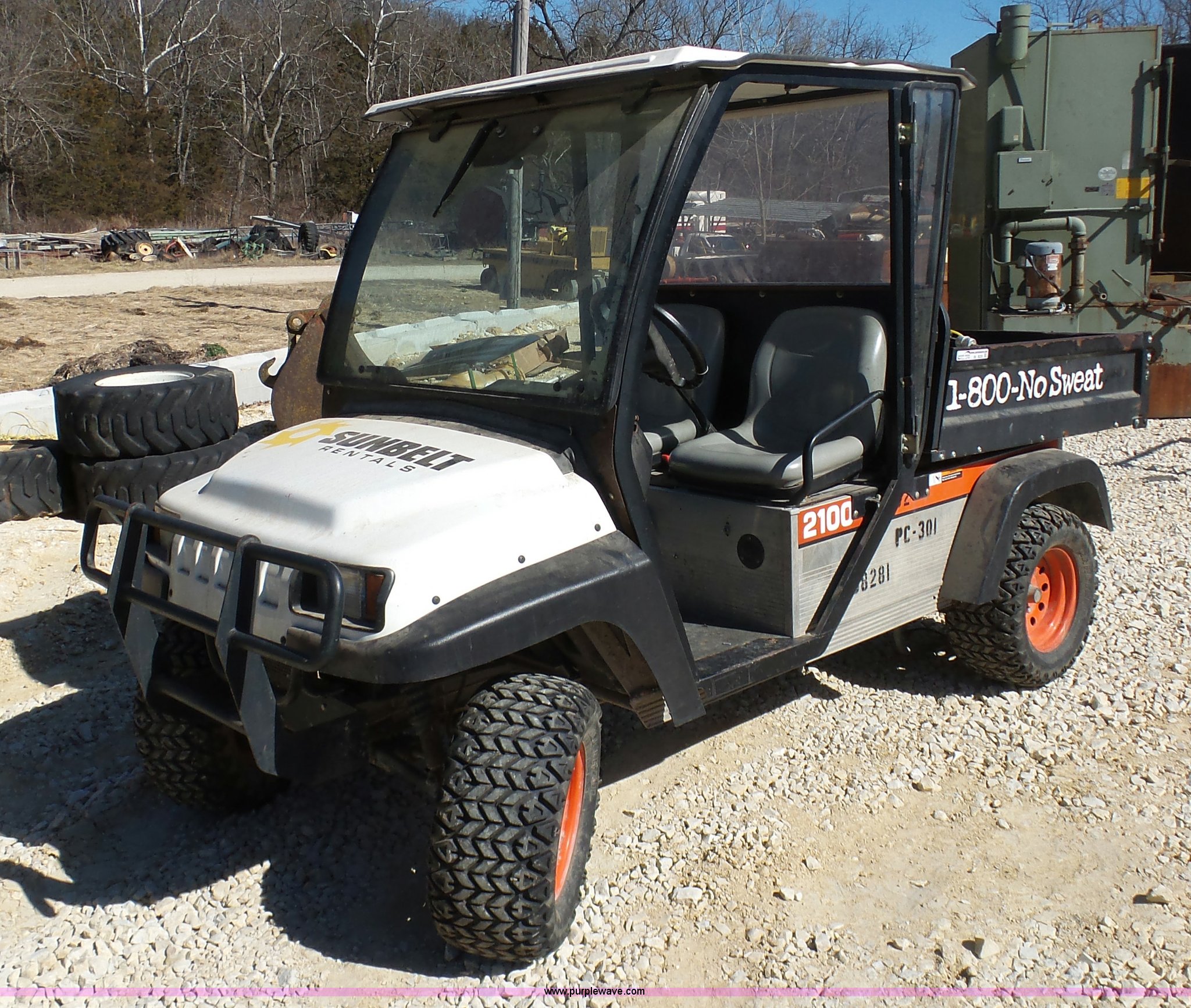 Bobcat 2100 utility vehicle in Fortuna, MO Item BI9225 sold Purple Wave