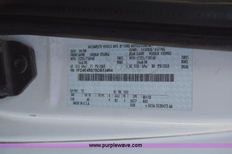 image for item BX9949 2008 Ford Eldorado E450 bus