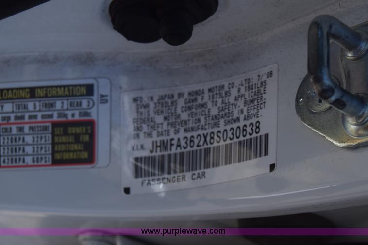 image for item L3807 2008 Honda Civic