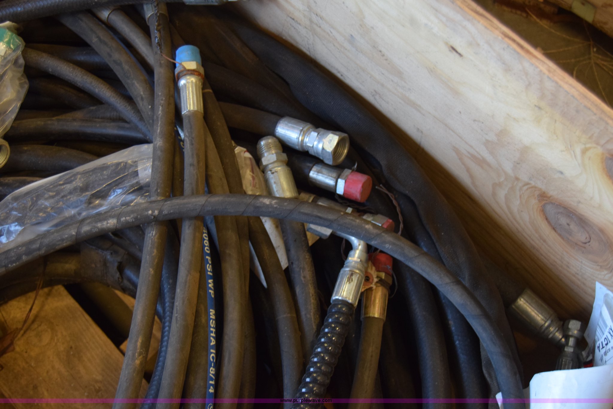 (61) assorted hydraulic hoses in Wichita, KS Item BP9549 sold