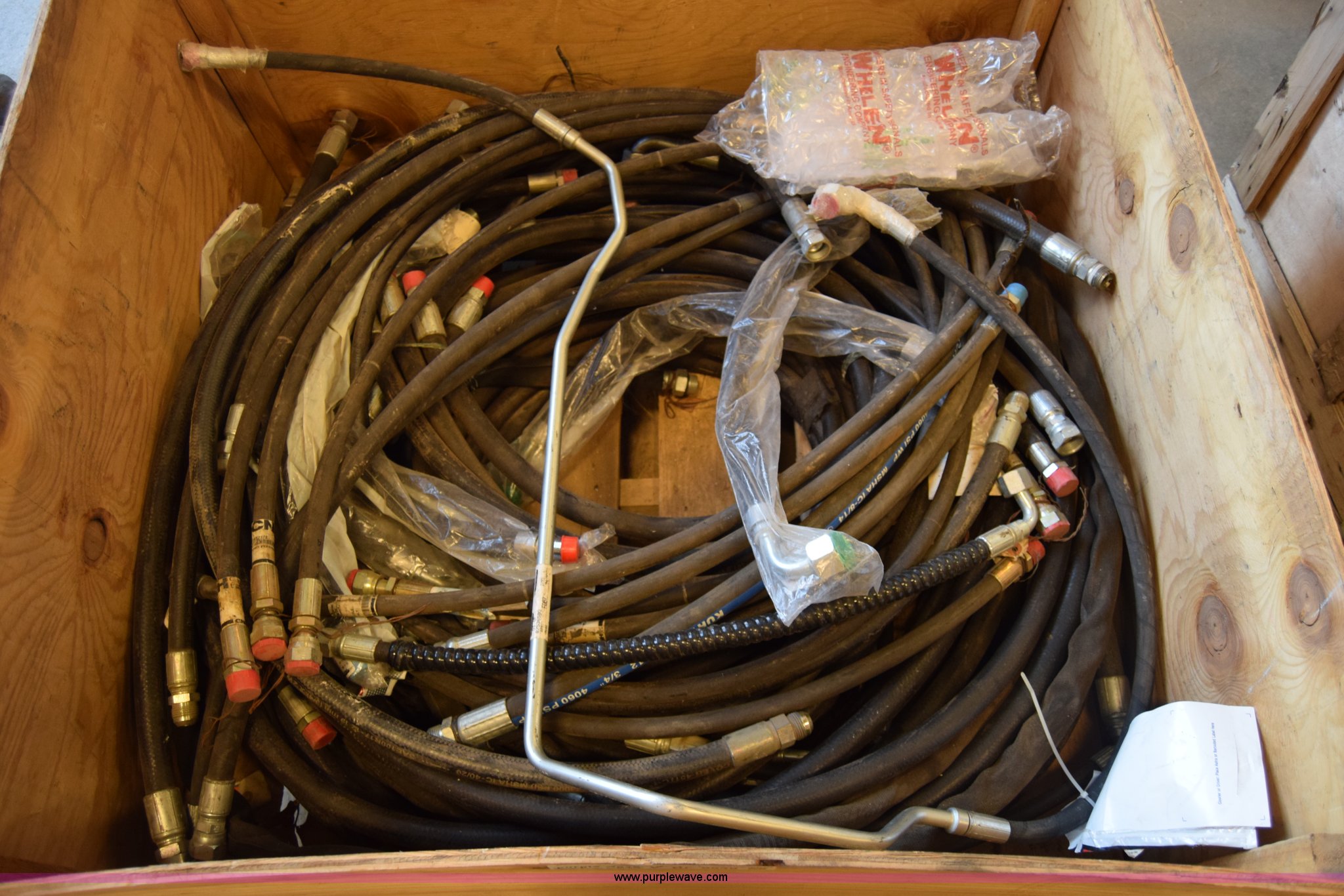 (61) assorted hydraulic hoses in Wichita, KS Item BP9549 sold