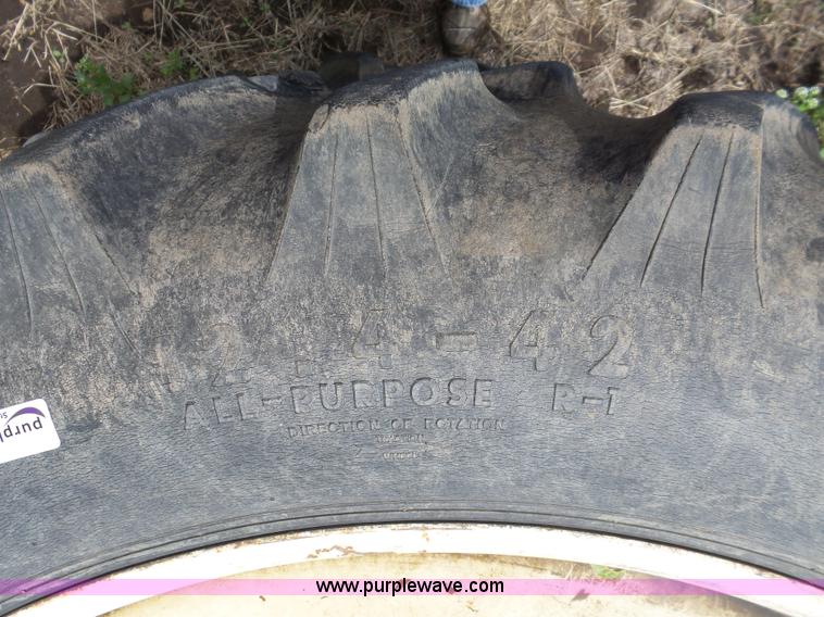 image for item AM9610 (4) Titan 12.4-42 tires and wheels