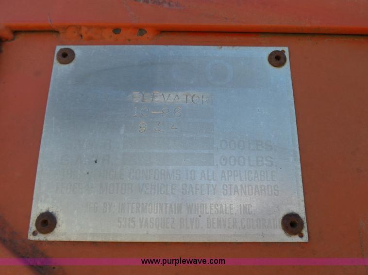 image for item AW9786 Intermountain 934 elevator