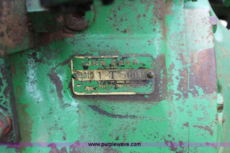 image for item BZ9086 John Deere 3010 tractor