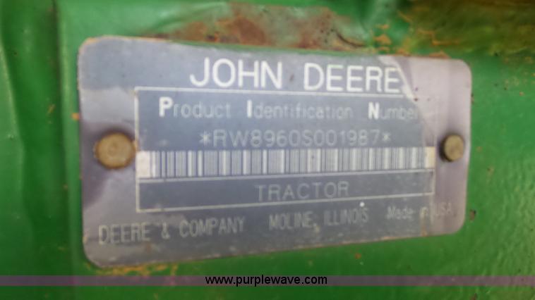 image for item BZ9091 1990 John Deere 8960 4WD tractor