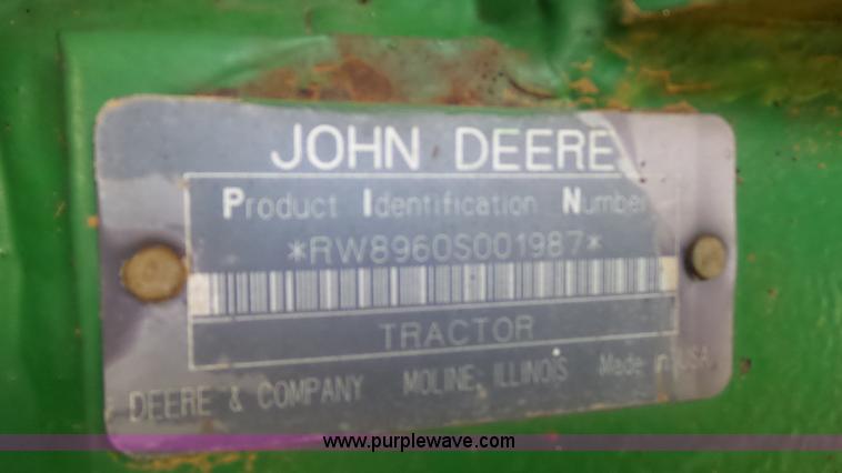 image for item BZ9091 1990 John Deere 8960 4WD tractor
