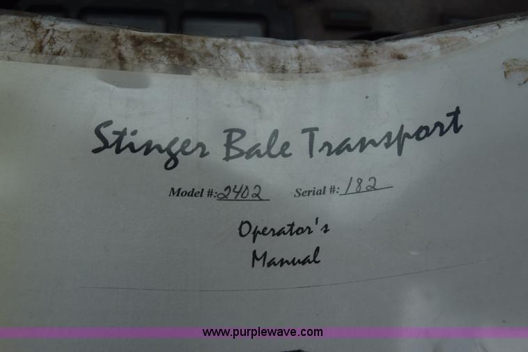 image for item K6732 Stinger 2402 bale transport/stacker