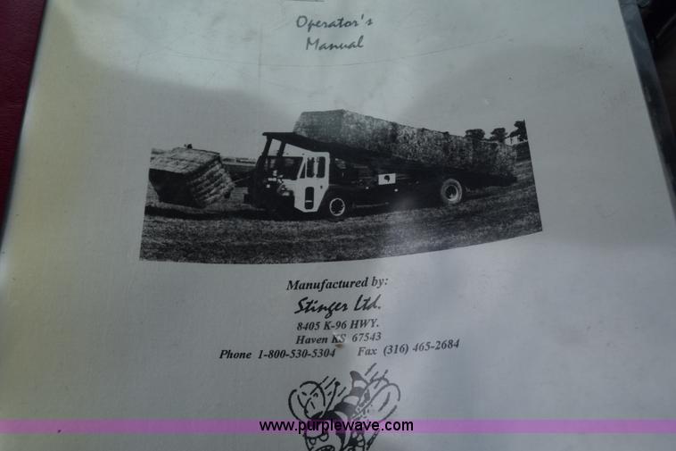 image for item K6732 Stinger 2402 bale transport/stacker