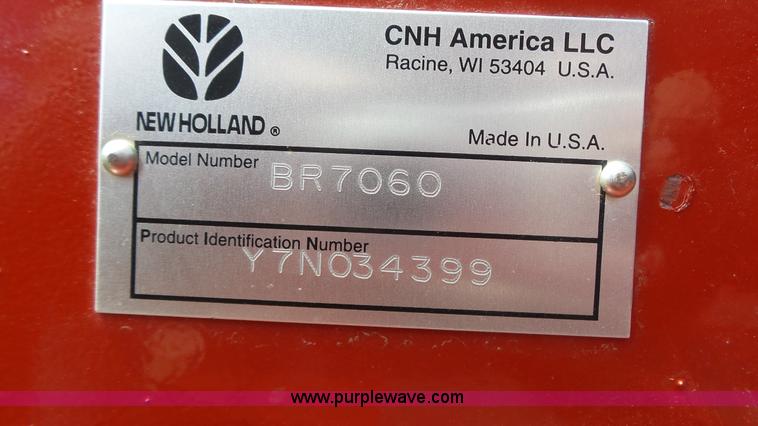 image for item K8270 2008 New Holland BR7060 Silage Special round baler
