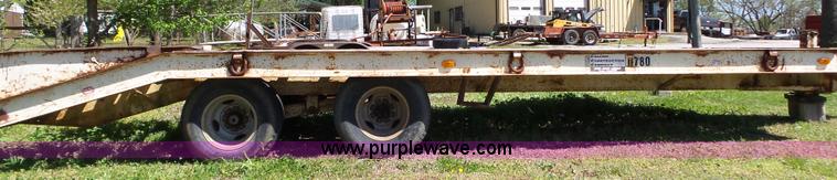 image for item BL9529 1986 Belshe T-8 equipment trailer