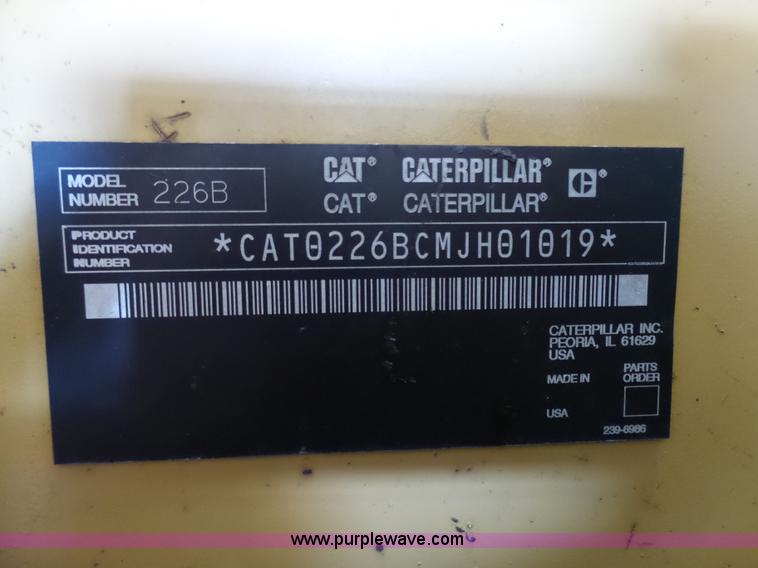 image for item BS9720 2004 Caterpillar 226B skid steer