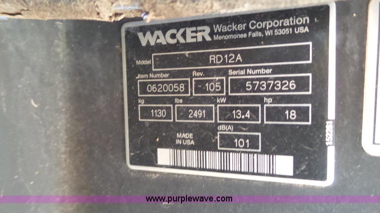 image for item BZ9093 Wacker RD12A double drum roller