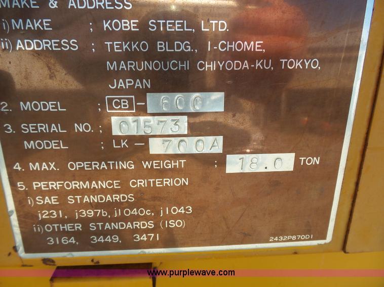 image for item J4981 Kobelco LK700A wheel loader