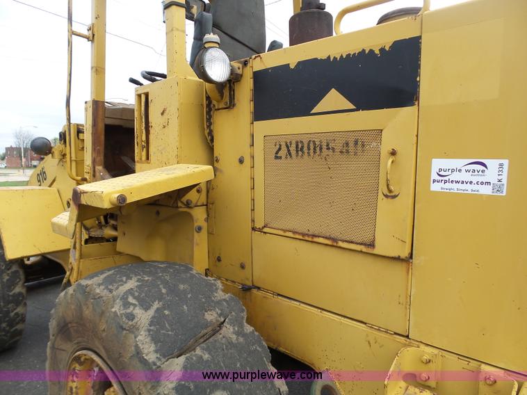 image for item K1338 1989 Caterpillar 916 wheel loader