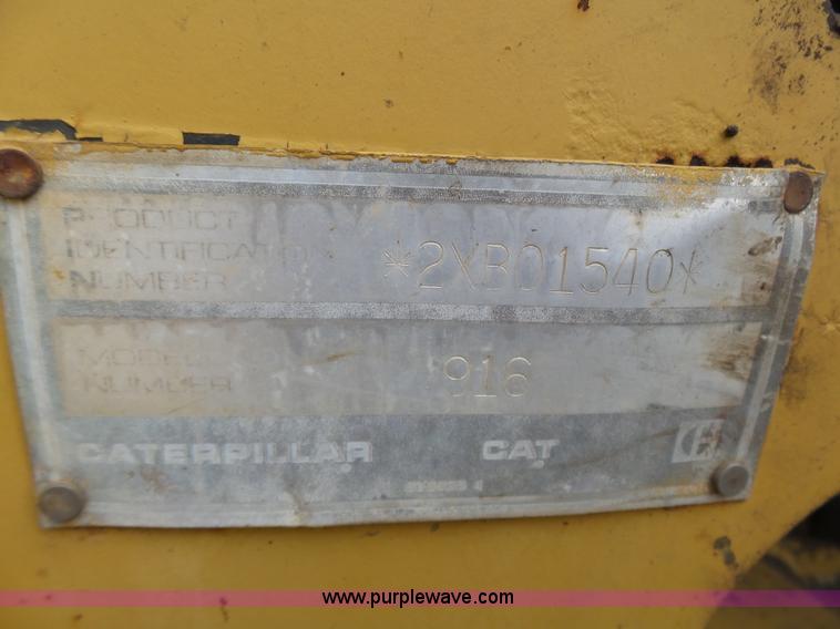 image for item K1338 1989 Caterpillar 916 wheel loader