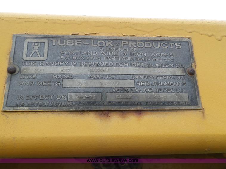 image for item K1383 Caterpillar 637 conventional scraper