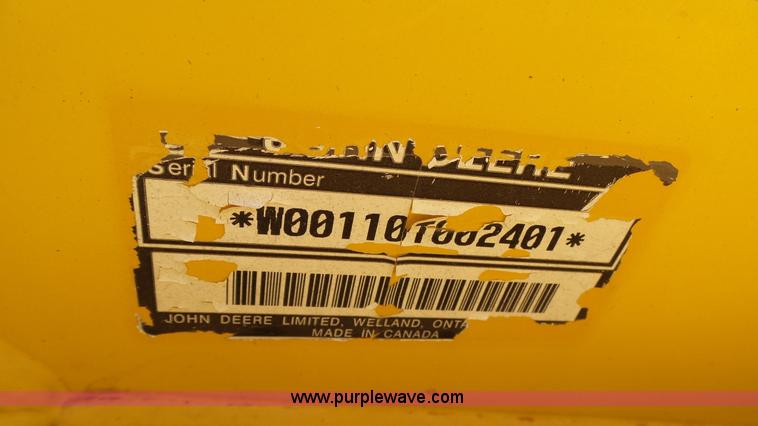 image for item K4207 2001 John Deere 110 backhoe