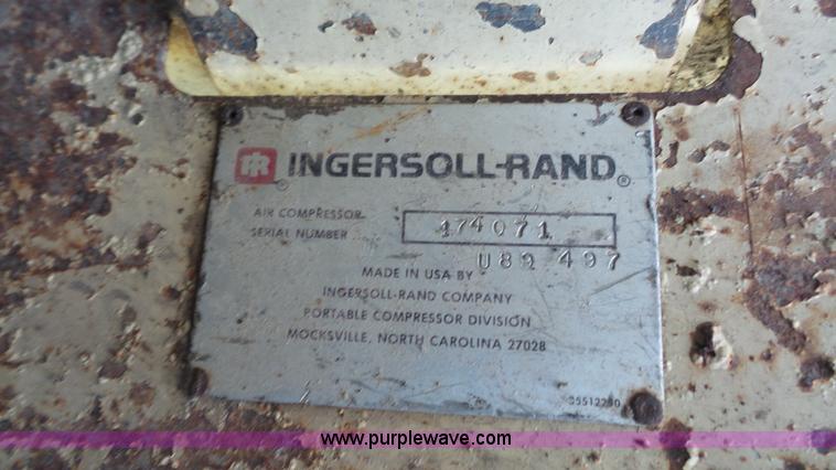 image for item K4511 Ingersoll Rand XP825W-CU air compressor