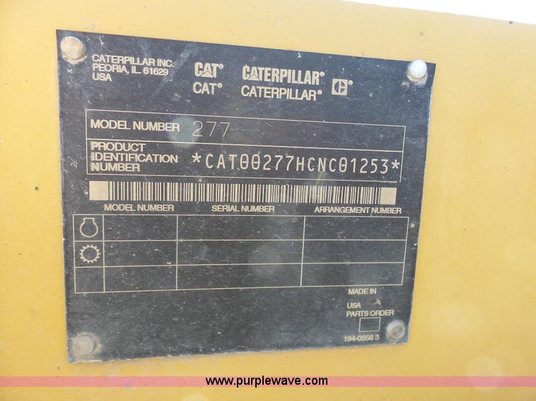 image for item L3161 2003 Caterpillar 277 skid steer