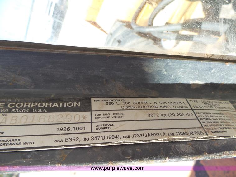 image for item L5651 2000 Case 590 Super L backhoe