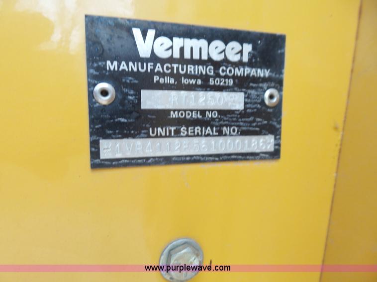 image for item L6330 2006 Vermeer RT1250 trencher