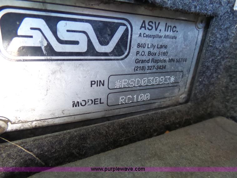 image for item L7031 2007 ASV RC100 skid steer