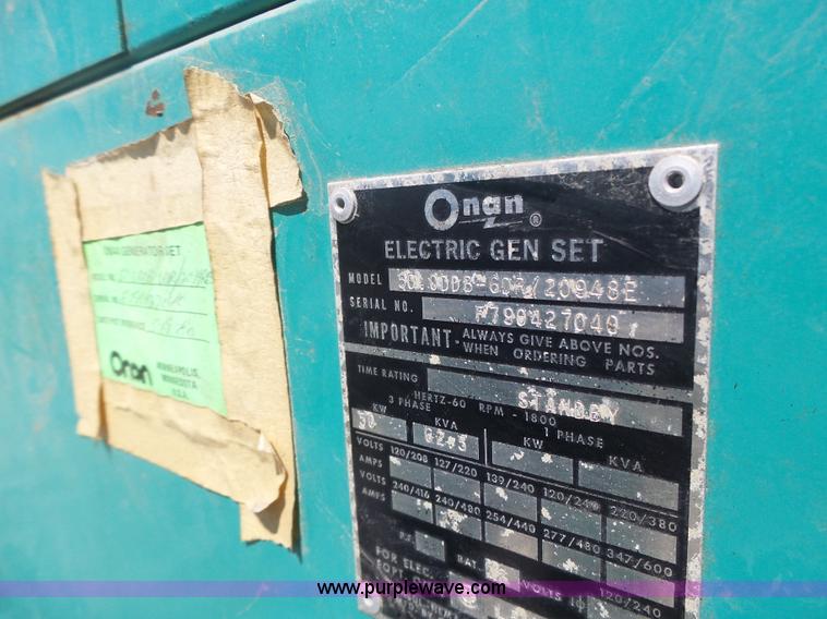 image for item L7211 Onan 50DDB generator