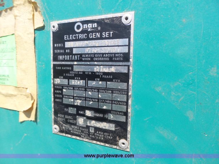 image for item L7211 Onan 50DDB generator