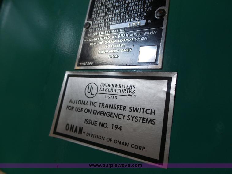 image for item L7211 Onan 50DDB generator