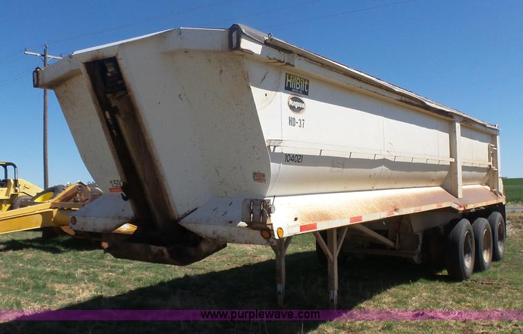 image for item L7486 1997 Hilbilt HD-37 end dump trailer