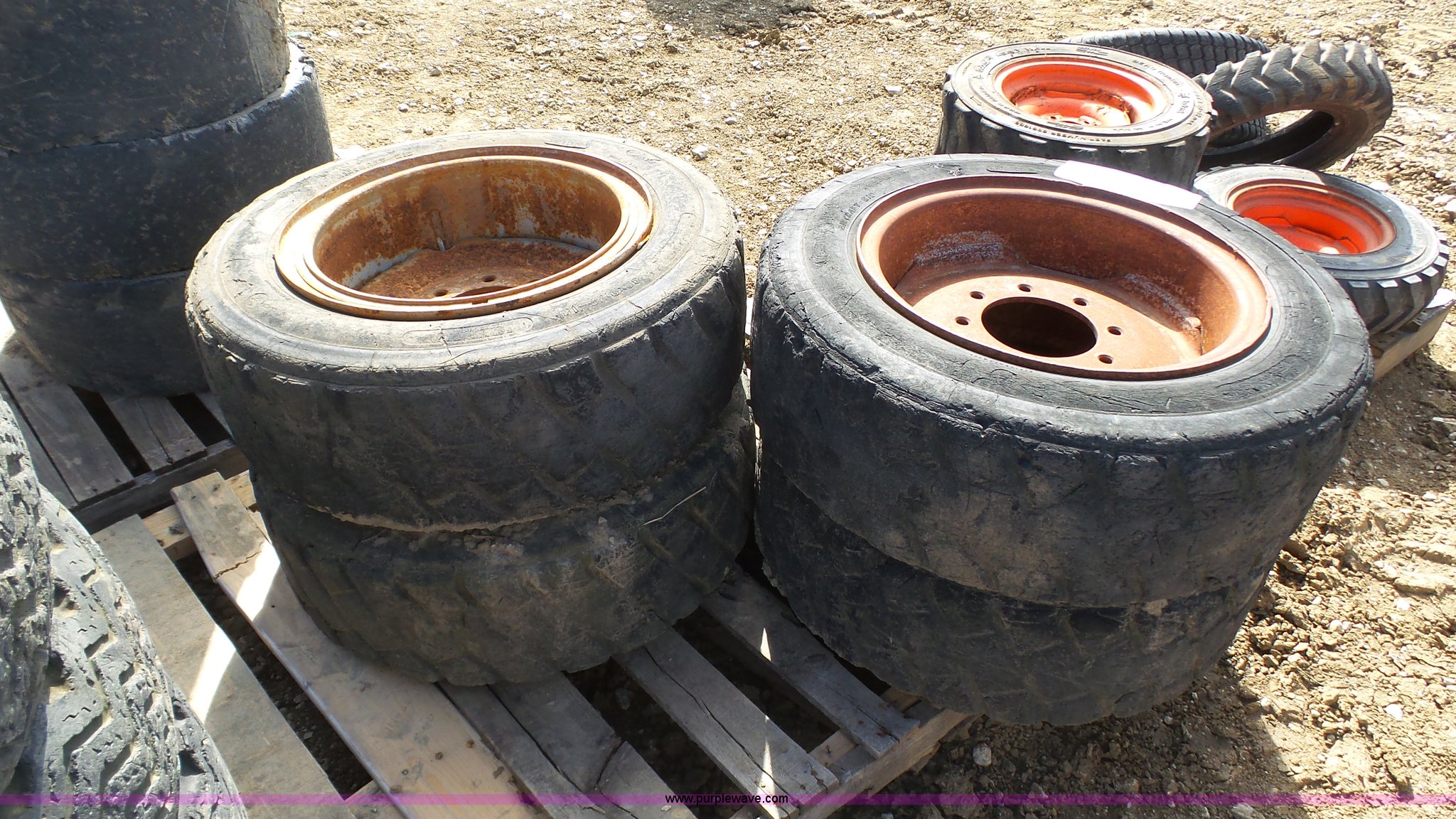 (4) foam filled skid steer tires in Blue Springs, MO Item K4240 sold