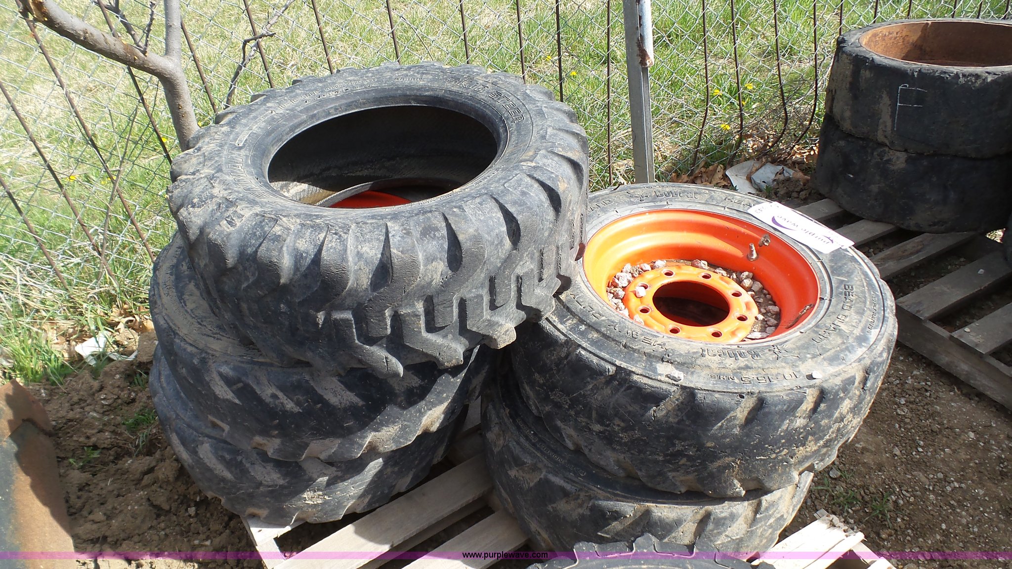 (4) foam filled skid steer tires in Blue Springs, MO Item K4243 sold
