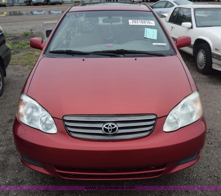 image for item AW9922 2003 Toyota Corolla