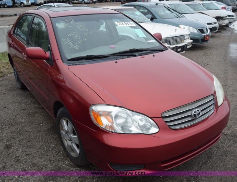 image for item AW9922 2003 Toyota Corolla