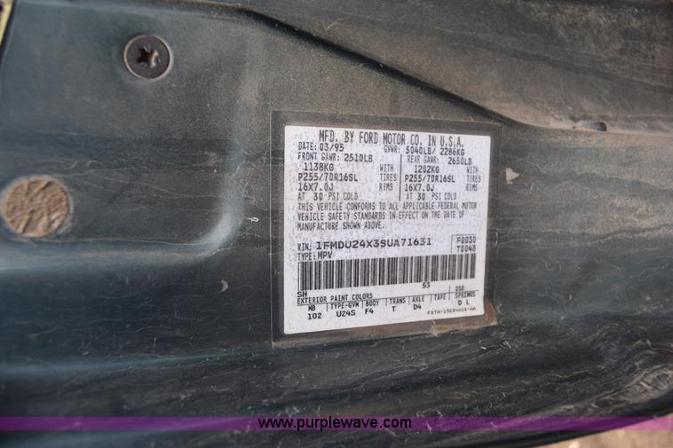 image for item AW9941 1995 Ford Explorer SUV
