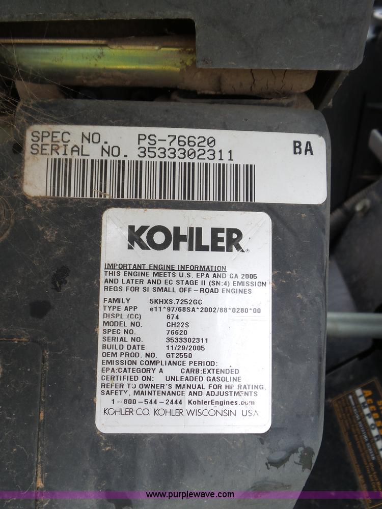 image for item AQ9683 Cub Cadet GT2550 lawn mower