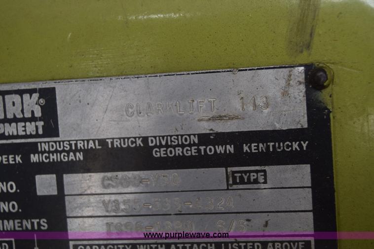 image for item BW9421 Clark C500-Y50 forklift